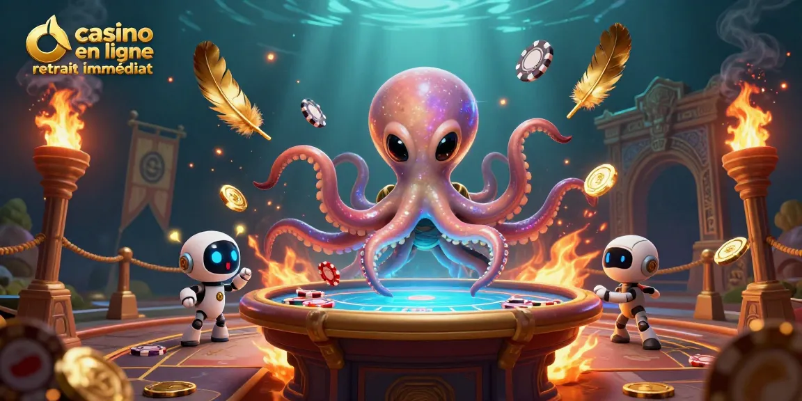 Gagnez avec casino en ligne retrait immédiat grâce à un octopus extraterrestre et des jetons spectaculaires.
