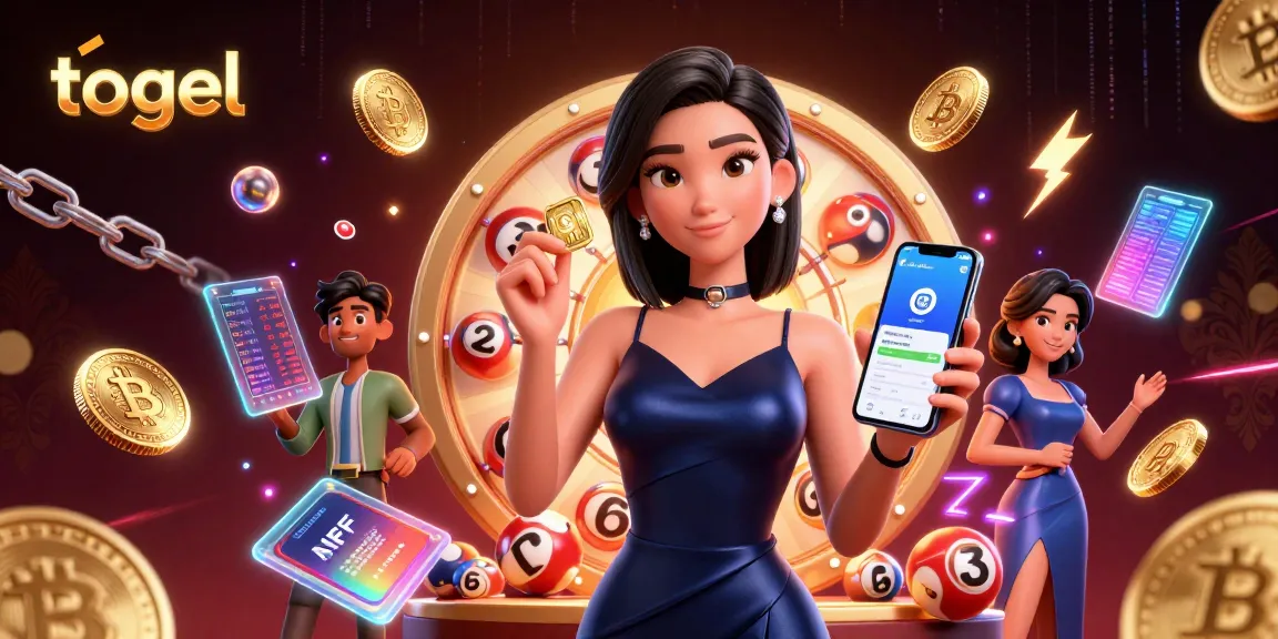 Engage in thrilling togel gameplay with vibrant characters in a lively lottery scene