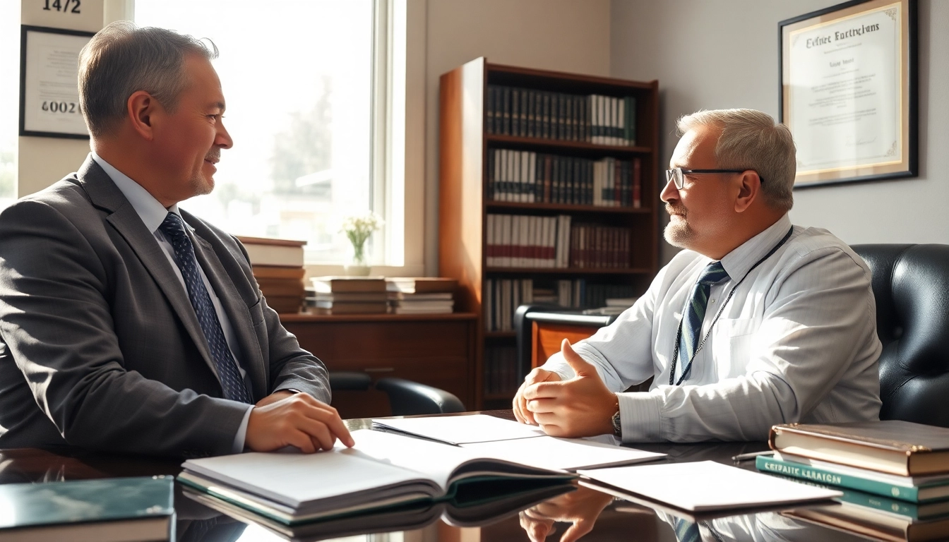 Seattle Social Security Disability Lawyers consulting with a client in a professional setting