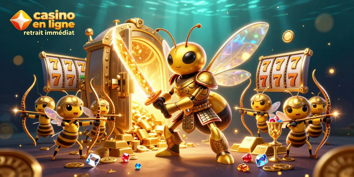 Casino en ligne retrait immédiat : Illustration 3D d'une scène riche avec des personnages amusants et des éléments de casino