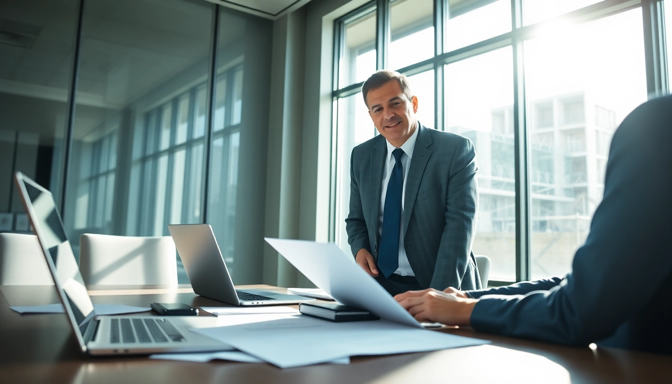 Consulting with a Houston Injury Attorney in a professional office setting.