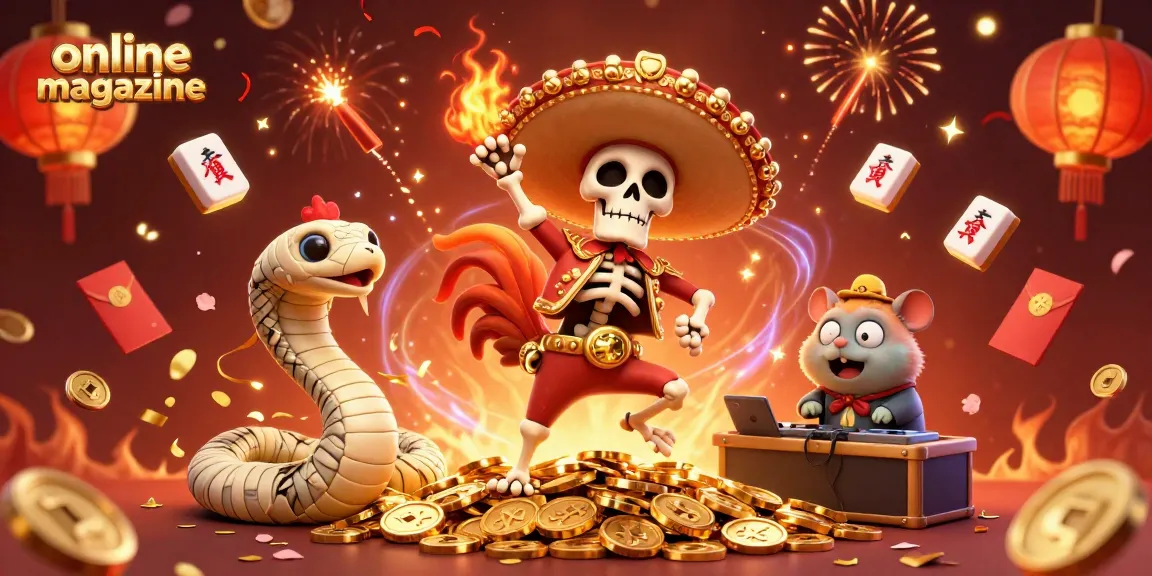 Celebrate winning moments in this vibrant online magazine illustration of a lively casino scene.