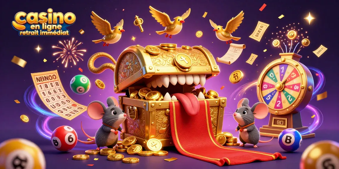Découvrez le casino en ligne avec retrait immédiat et des éléments colorés et festifs captivants.