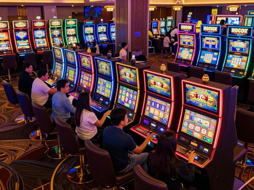 Slots feature vibrant designs as players seek slot gacor hari ini, embodying lively gaming excitement.