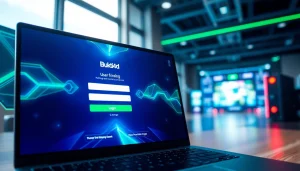 Login interface untuk bukti4d login menunjukkan desain modern dan ramah pengguna.