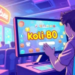 Masuk ke koi800 login game dengan antarmuka yang penuh warna dan karakter interaktif.