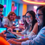 Explore the exciting MV88 game environment with diverse players engaged in a vibrant online gaming atmosphere.