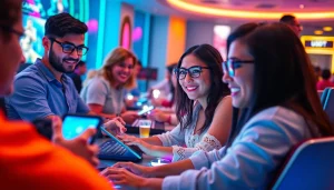 Explore the exciting MV88 game environment with diverse players engaged in a vibrant online gaming atmosphere.