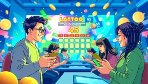 Menggambarkan pengguna yang berinteraksi dengan diantogel di platform digital, menciptakan suasana penuh semangat.