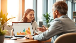 신용카드 현금화 관련 전문가가 상담하는 장면.