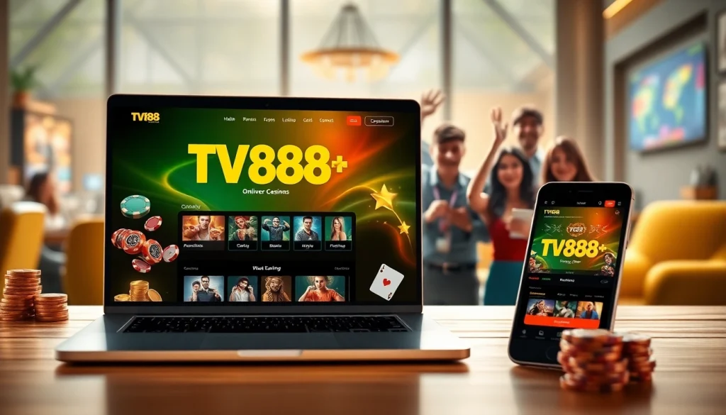 Experience the exciting gaming world at https://whycazino.com, showcasing the TV88 platform's sleek online casino interface.