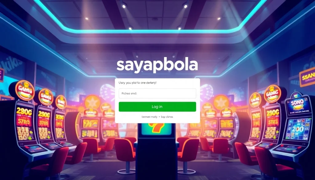 Login halaman sayapbola login slot yang menarik dengan desain modern dan interaktif.