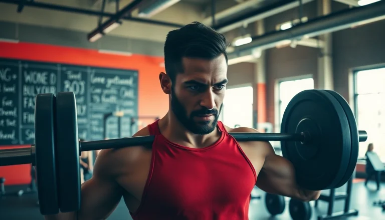 Powerful athlete demonstrating strength training in a gym with the theme 888 new.