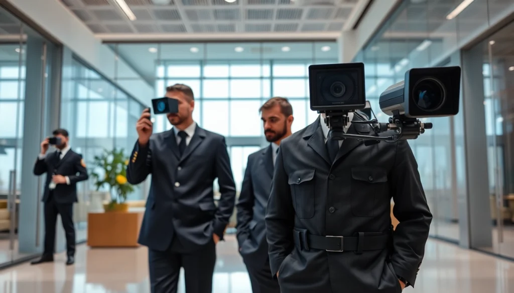 Security Company professionals ensuring safety in a modern corporate environment.