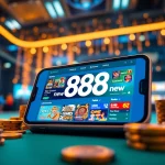 Experience the excitement of 888 new online gambling with a modern gaming interface and vibrant atmosphere.