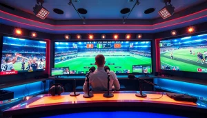 스포츠중계 생생하게 전달하는 스포츠 방송 스튜디오의 오늘.