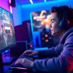 Login to the bensu4d login game while immersed in a vibrant gaming atmosphere.