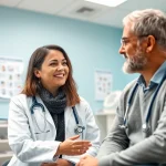 Consultation at https://www.medexdtc.com with a healthcare professional and patient welcoming positive interactions.