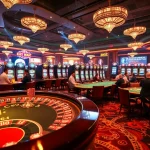 KJC AC 1 casino atmosphere with bustling roulette and poker activities.
