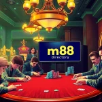 Engage with thrilling moments in the mm88 directory featuring players at a poker table during an intense game night.