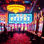 Slot gacor gaming scene illustrating vibrant casino elements and exciting atmosphere.