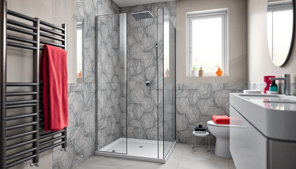 Erleben Sie die Vielfalt der Sonni sanitär Produkte in einem modernen Badezimmer mit eleganten Duschkabinen.