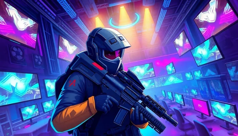 Jump into the action with the valorant download showcased in a vibrant eSports arena.