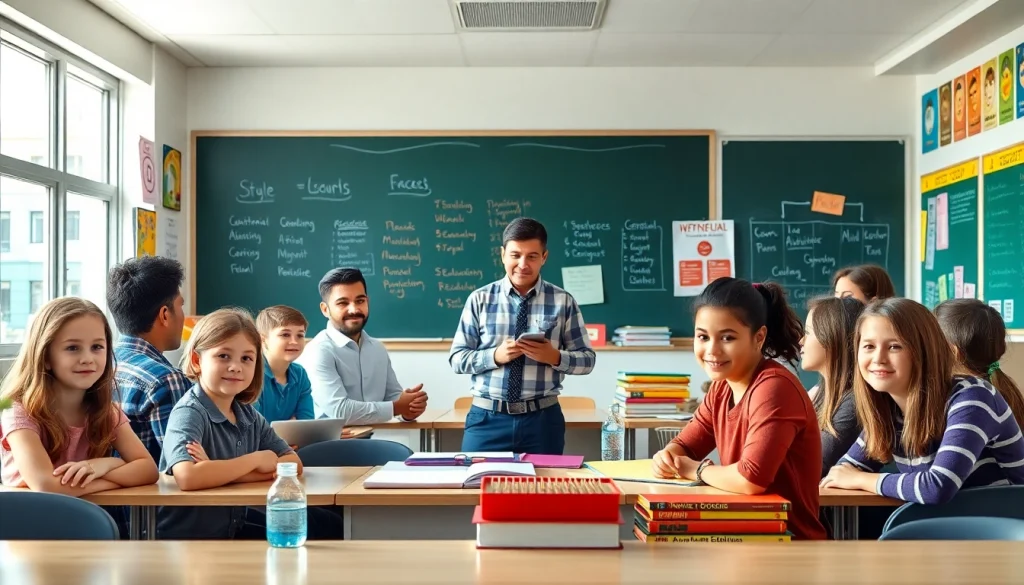 Engage with Education in a vibrant classroom showcasing active learning and collaboration.