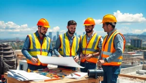 DAS 142 form process at a professional construction site with apprentices engaged in tasks.