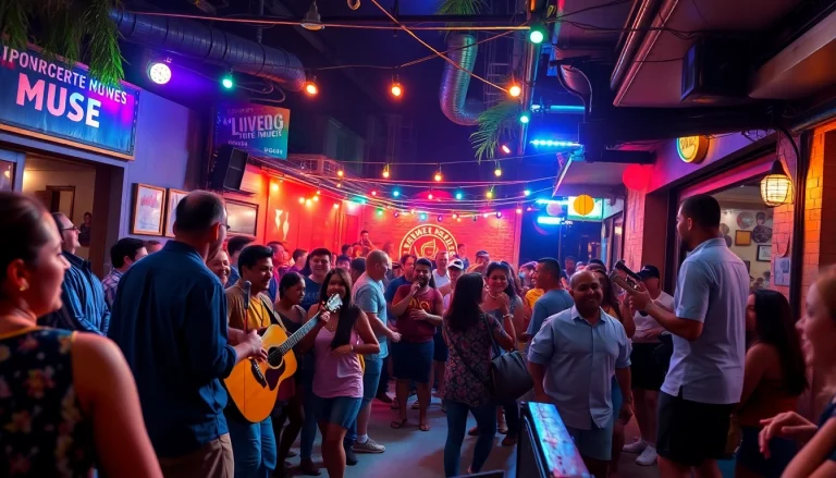 Enjoying live music venues in Puerto Rico with vibrant performances and lively crowd engagement.