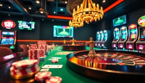 Marvelbet showcases an exciting casino scene with poker chips and a roulette wheel.