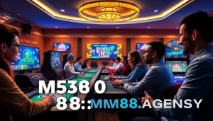 Experience the excitement of online gaming at https://mm88.agency/ with a diverse group enjoying thrilling casino experiences.