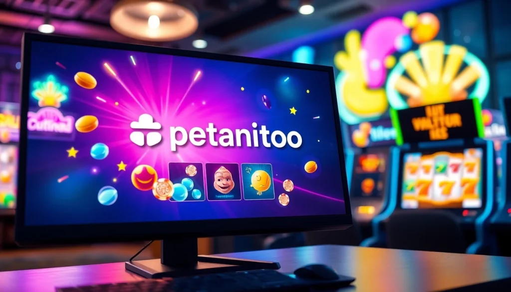 Menyajikan permainan menarik di petanitoto dengan grafik berwarna-warni dan suasana gamer yang energik.