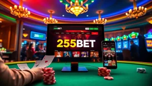 Experience thrilling online gaming at 255BET with interactive casino tables and engaging slot machines.