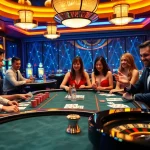 Players enjoying gambling at a luxurious casino featured on https://topclub.space/, showcasing excitement and vibrant atmosphere.