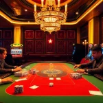 S8-themed casino excitement with poker chips and cards on a luxurious table.