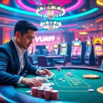 Exciting VUA99 online gaming experience with vibrant casino elements and engaging players.