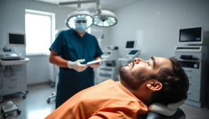 Experience a hair transplant london procedure showcasing professional care and advanced technology.
