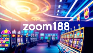 Menampilkan platform zoom188 dengan antarmuka permainan slot yang menarik dan modern.