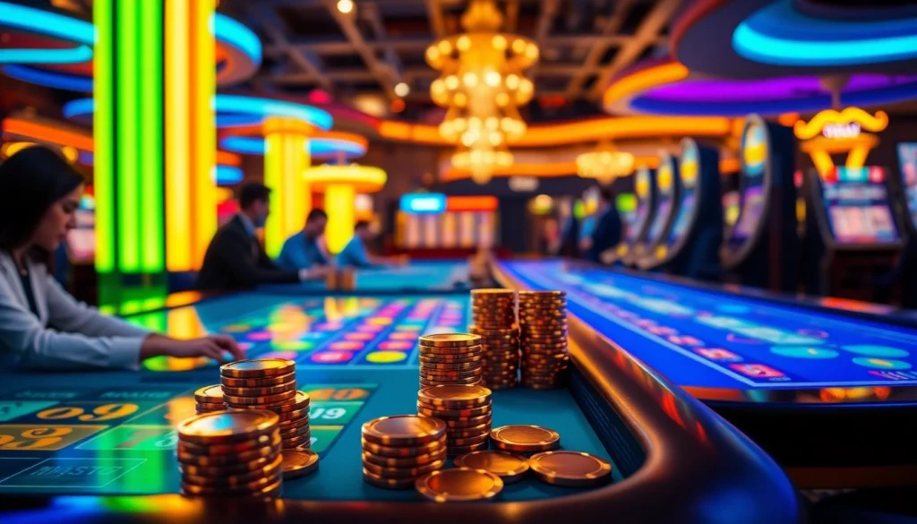 Engage with the best online casinos for Canada through vibrant digital gaming tables and colorful chips.