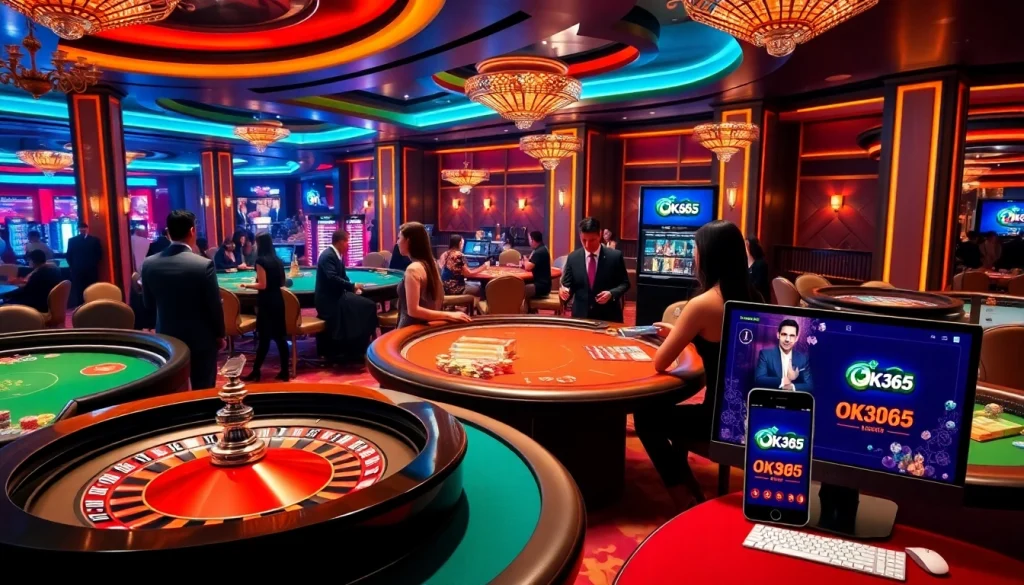 Experience the thrill at Nhà cái OK365 with vibrant casino games and exciting betting.