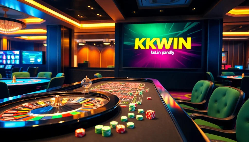 Experience thrilling gameplay at https://kkwin.diy/ with vibrant casino tables and enticing betting features.