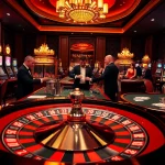 Visual representation of an exciting casino scene featuring gg88biz with players engaged in high-stakes betting.