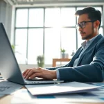 Creating innovative edmonton web design solutions in a modern workspace.