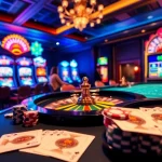Experience the thrill of 9Dbet with vibrant casino games and lively players at the tables.