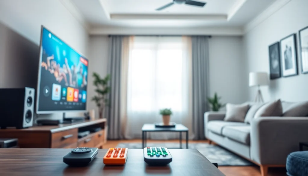 Stream premium content effortlessly with https://bosstv.ca in a cozy modern living room.