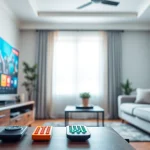 Stream premium content effortlessly with https://bosstv.ca in a cozy modern living room.