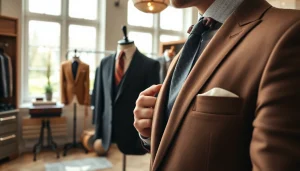 Experience the elegance of tailor made bespoke suits crafted in a luxurious setting.