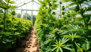 Découvrez les lois sur le cannabis légal espagne dans une serre d'horticulture.