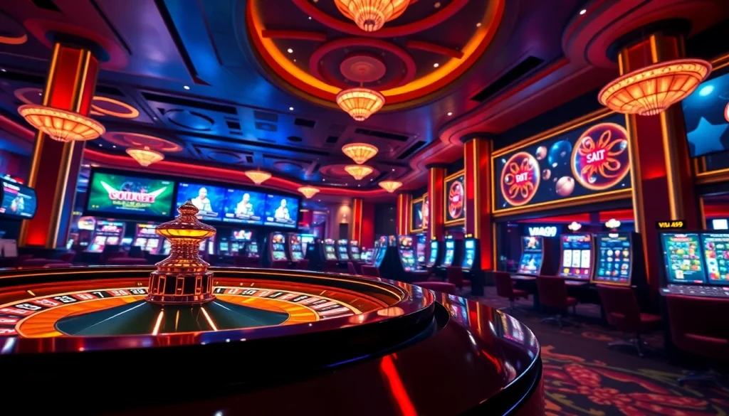 Experience the thrill of online gambling with VUA99's interactive casino interface, featuring roulette and poker.